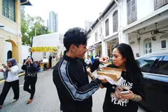 Bazar Kg Gelam, pengunjung,  juadah