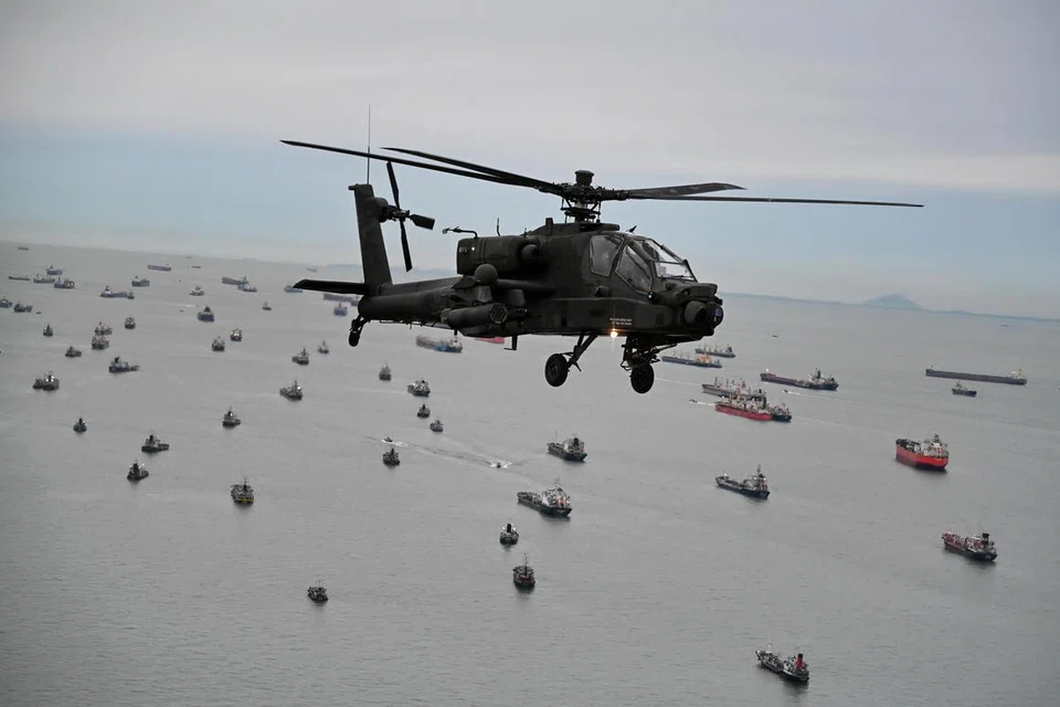 Dua helikopter Pejuang, Apache AH-64D akan mengambil bahagian dalam pertunjukan dinamik di Padang buat kali pertama pada Perbarisan Hari Kebangsaan (NDP) 2024.