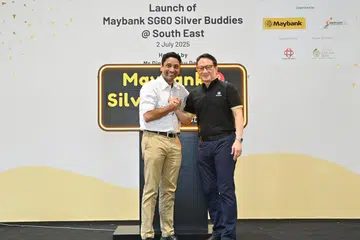 Encik Alvin Lee, wgs, dinesh vasu dash, maybank, silver buddies