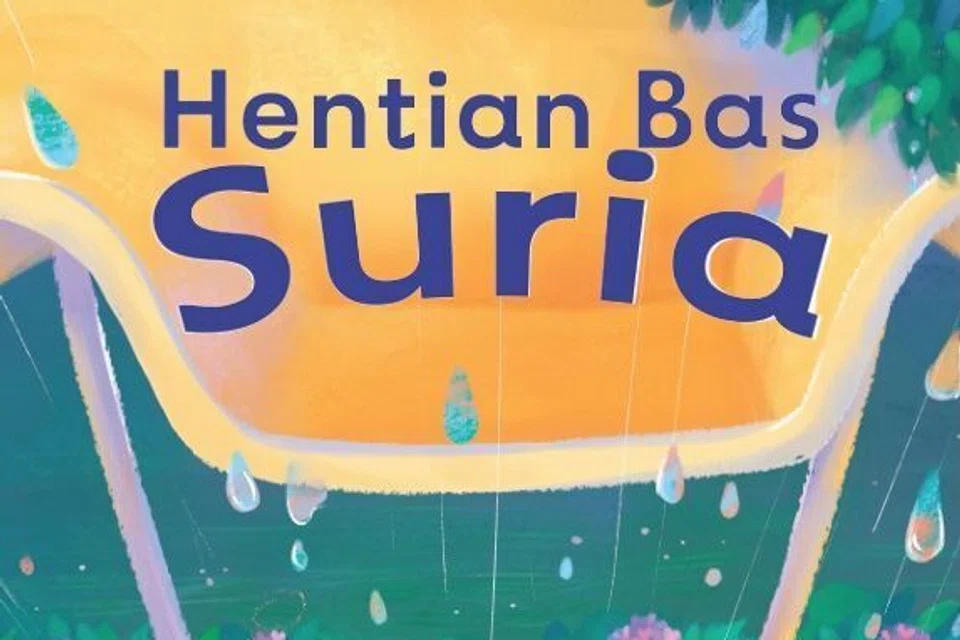 Hentian Bas Suria 

Kino sedang berjalan ke sekolah apabila hujan turun dengan lebat sekali. Dia berteduh di perhentian bas. Bukan Kino sahaja rupa-rupanya. Satu persatu kawan-kawannya datang. Apakah yang terjadi apabila semakin ramai yang ingin berteduh di tempat yang sama?