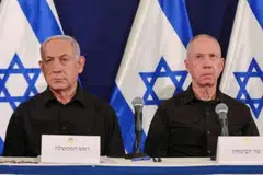 Perdana Menteri Israel, Encik Benjamin Netanyahu (kiri) dan Menteri Pertahanan Israel, Encik Yoav Gallant, dilaporkan tidak sehaluan.
