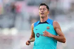 TENAGA PENGGEMPUR BARU BARCA: Lewandowski menyertai pasukan barunya Barca dalam persiapan pramusim di Amerika Syarikat. - Foto AFP