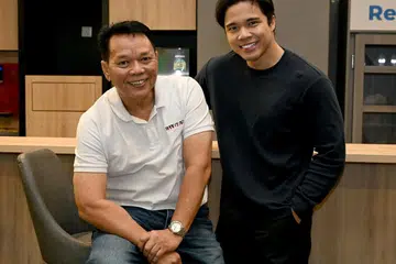 Bak pepatah ‘bapa borek, anak rintik’, begitulah hubungan erat antara pelakon anak-beranak, Mazlan Amat (kiri) dan Iskandar Mazlan, yang sebelum ini pernah terlibat dalam tiga drama bersama-sama.