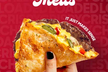 cheeseburger melts, pizza hut, burger keju