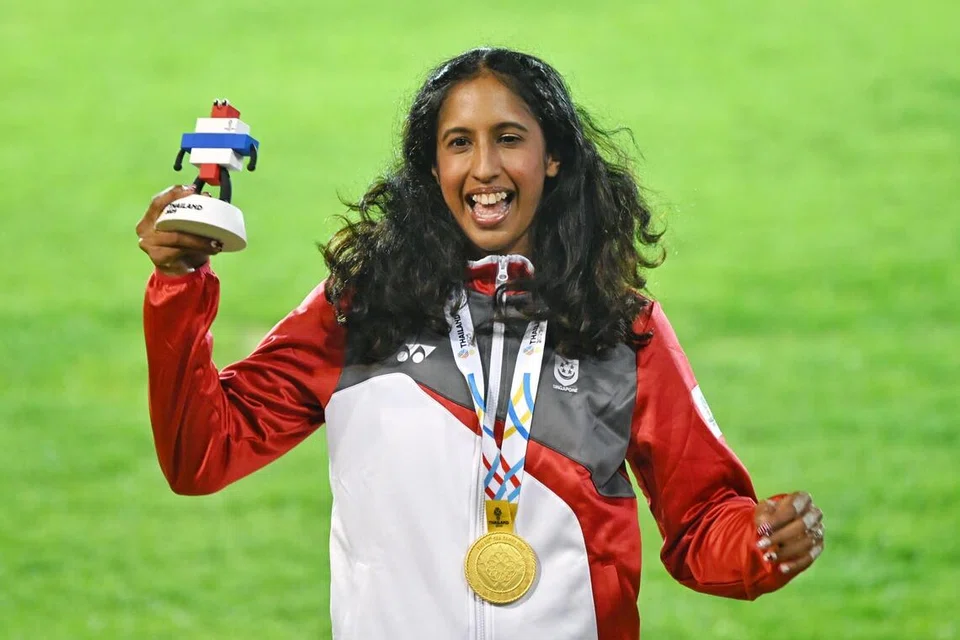 Shanti Pereira, emas 100 meter, Sukan SEA