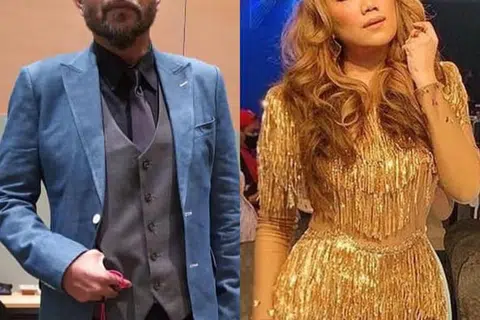 TEMU JODOH DI PENTAS GV: Bad Indigo (kiri) jatuh cinta pandang pertama dengan Ashira kali pertama bertemu pada Oktober tahun lalu dan ingin menyegerakan pernikahan yang wajb selewat-lewatnya Mac ini. - Foto INSTAGRAM BAD/ASHIRA 