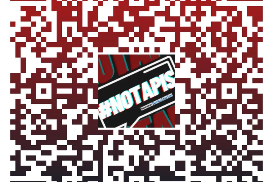 nsnotapis - Photo of QR Code for #notapis, BH's premium podcast channel.