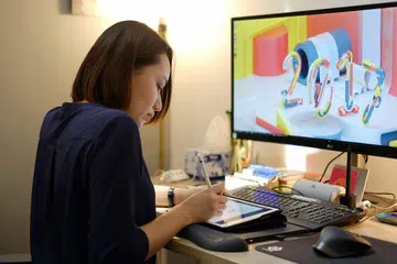 CIK FIZAH: Kekuatan Machineast ialah dalam penghasilan rekaan video animasi tiga dimensi. - Foto ihsan FIZAH RAHIM