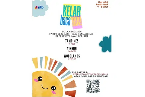 Kelab Baca Ria direka khas untuk kanak-kanak berusia antara empat dengan lapan tahun.
