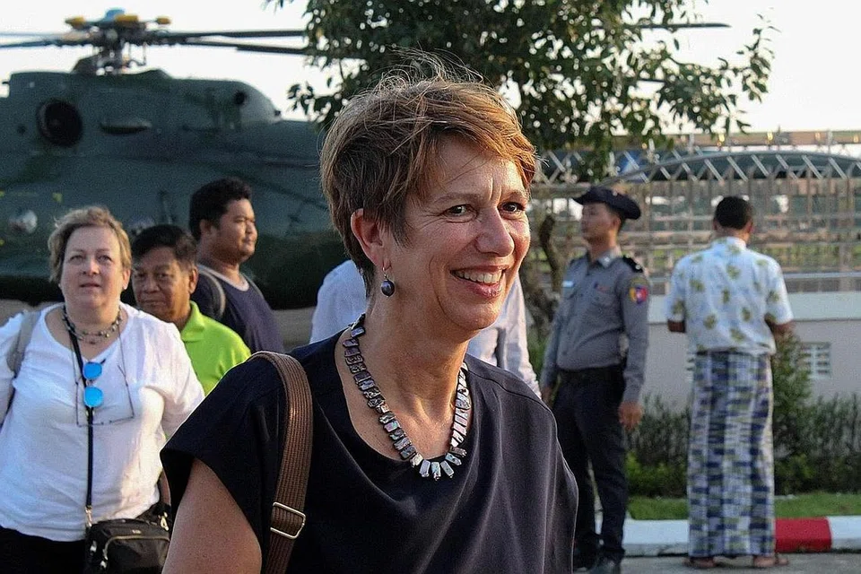 WAKIL KHAS PBB KE MYANMAR: Cik Christine Schraner Burgener. - Foto AFP 