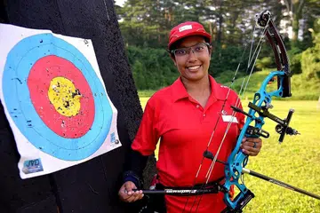 NUR SYAHIDAH ALIM: Srikandi memanah yang turut terpilih.