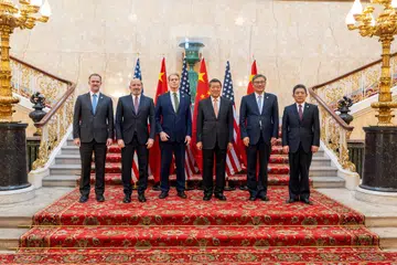  Encik Scott Bessent, Naib Perdana Menteri China, Encik He Lifeng