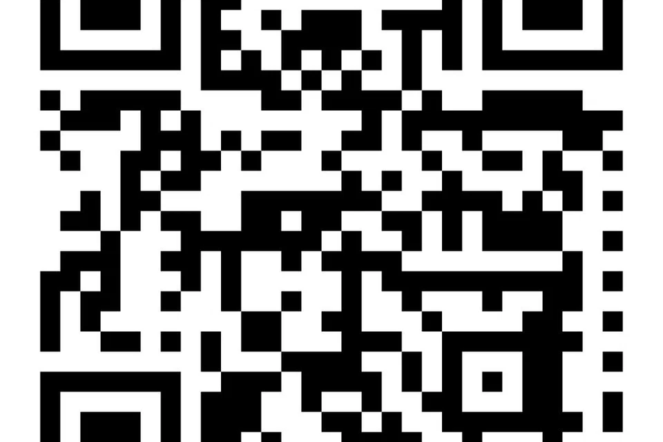 Imbas Kod QR untuk ke saluran YouTube Berita Harian Singapura. 