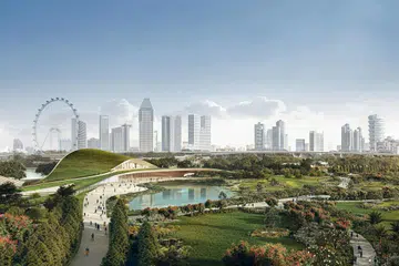 Dijadual dibuka pada penghujung 2028, Taman Tugu Pengasas akan didedikasikan kepada perintis Singapura.