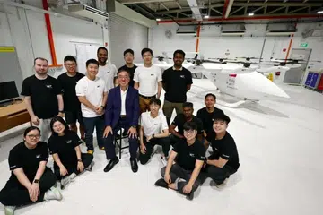 Pesawat elektrik, eVTOL, NTU, diuji di Jerman