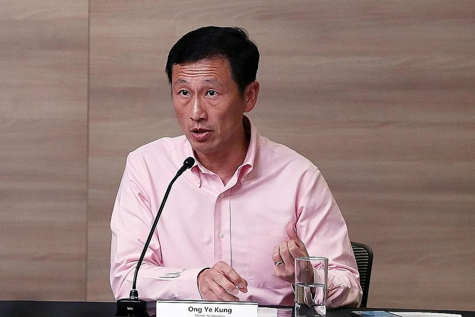Menteri Pendidikan Encik Ong Ye Kung.