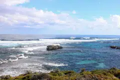 Antara destinasi pelancong, Rottnest Island, terletak berdekatan Perth, Australia.
