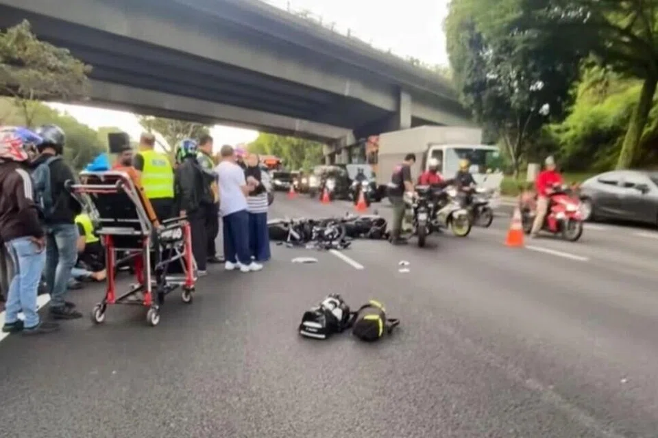 BKE, accident, penunggang motosikal