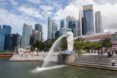 KEBANGGAAN: Pemandangan bandar Singapura yang popular di mata dunia kerana pelbagai pencapaiannya.