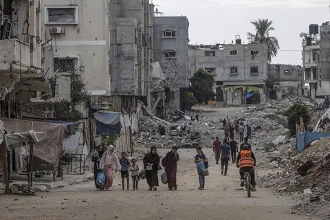 Seramai 1.9 juta orang di Gaza dianggar kehilangan tempat tinggal, dengan seramai 1.7 juta daripada bilangan itu terperangkap dalam sebuah kawasan yang hanya seluas 48 kilometer persegi.