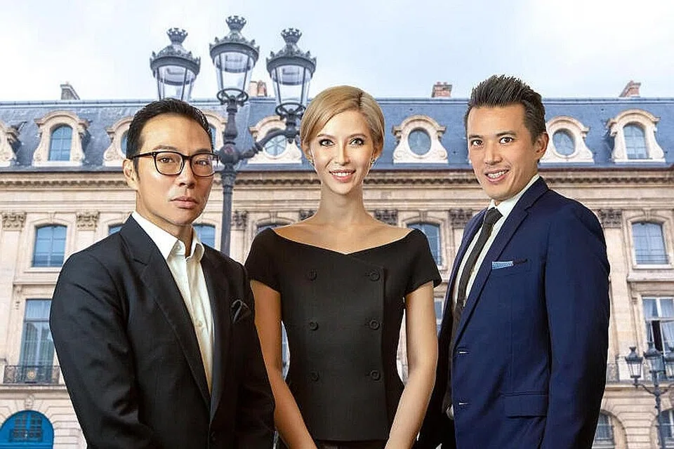 WAJAH PENDUKUNG SYARIKAT: Cik Evangeline Shen adalah pengarah bukan bebas bukan eksekutif Axington, sementara pasangan sepupu Encik Terence Loh (kiri) dan Encik Nelson Loh adalah pemegang saham yang menguasai syarikat. - Foto BELLAGRAPH NOVA GROUP