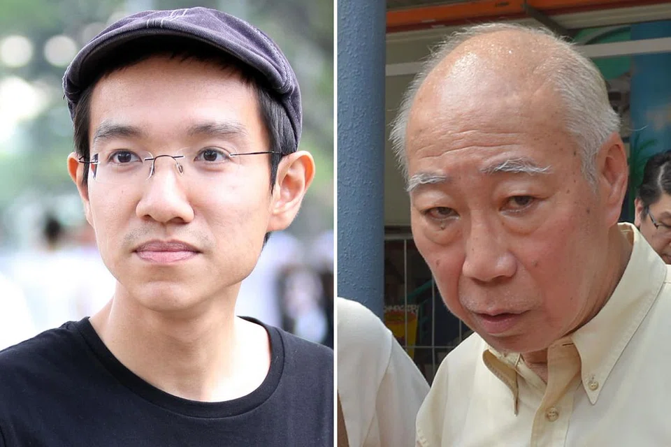 TIDAK JADI BERTANDING: Encik Shirwin Eu (kiri) dan Encik Kwan Yue Keng datang ke Pusat Penamaan Calon namun meninggalkan tempat itu setelah mendengar penjelasan tanpa memfailkan sebarang kertas pencalonan. - Foto TUKIMAN WARJI dan fail