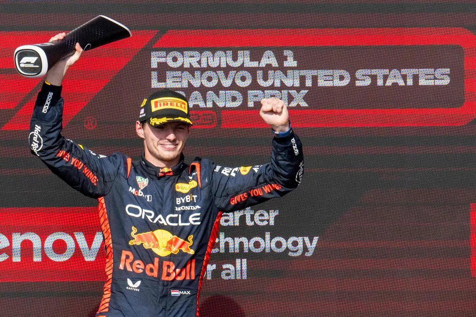 KEMENANGAN BERTURUT-TURUT: Max Verstappen meraih kemenangan ke-15 pada musim ini di litar Circuit of the Americas di Austin, Texas, Amerika Syarikat.
