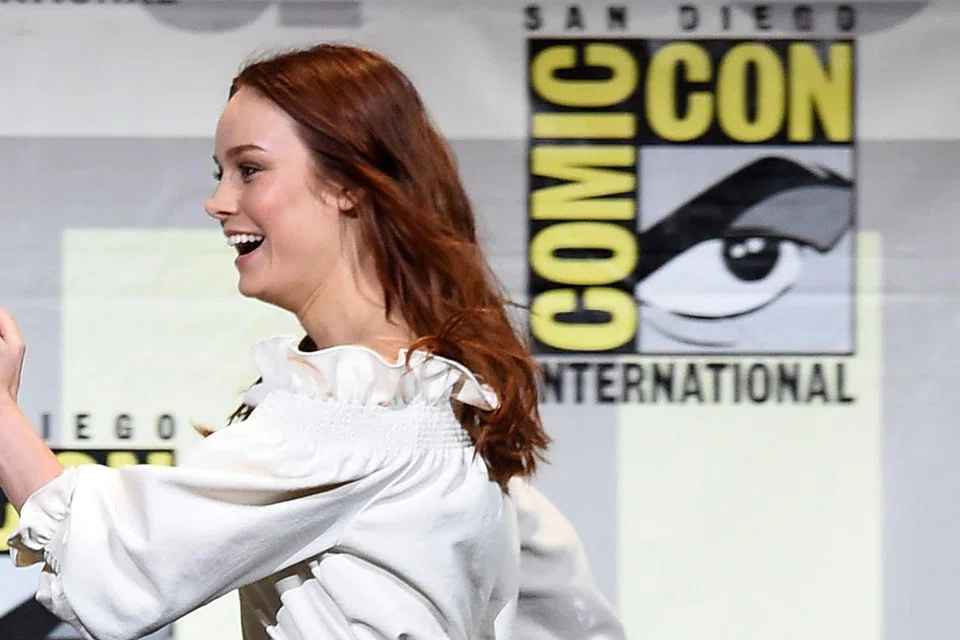 SEMAKIN CERGAS: Brie Larson telah menjalani senaman selain menjaga pemakanan demi mencapai tubuh yang diinginkan. - Foto AFP