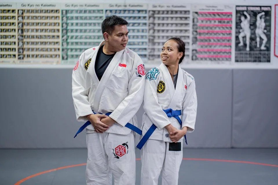 jujitsu, salihin, suran, atiq syazwani, pasangan suami isteri, sukan sea 2025