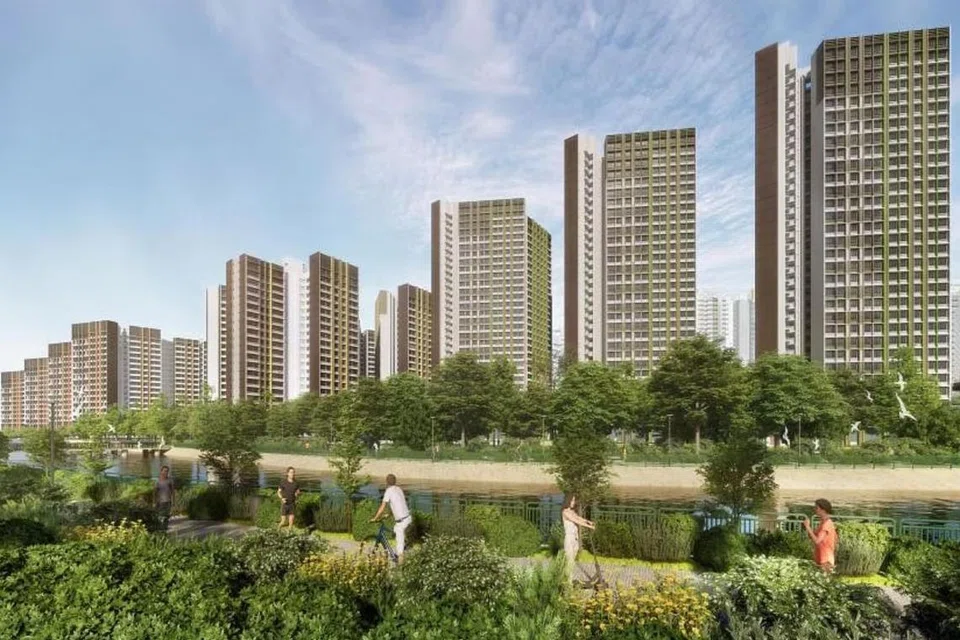 SAMBUTAN JUALAN FLAT : Setakat 5 petang Selasa, terdapat kira-kira 1.6 pemohon kali pertama bersaing untuk setiap satu daripada 544 flat lima bilik dan tiga generasi di Rail Green I dan II Choa Chu Kang @ CCK dan setiap satu daripada 313 flat lima bilik di Tengah’s Plantation Edge I dan II.