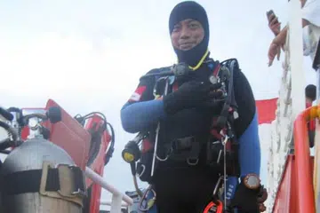 MAUT SEMASA BERTUGAS: Encik Syachrul Anto meninggal dunia semasa menjalankan operasi mencari dan menyelamat dipercayai akibat kekurangan tekanan udara.