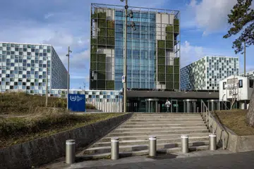 Bangunan Mahkamah Jenayah Antarabangsa (ICC) di The Hague, Belanda. 