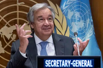 MENJAMIN HAK WANITA: Encik Antonio Guterres mahu PBB mendukung hak asasi wanita dan kebebasan manusia yang disifatkan beliau sebagai "asas kepada perdamaian dan kemakmuran di planet yang sihat ini." - Foto: EPA-EFE