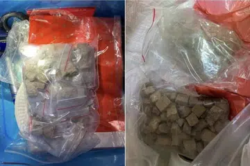 DADAH DIRAMPAS: Pelbagai dadah termasuk heroin telah dirampas dari sebuah unit komersial di Serangoon North pada 17 Oktober.