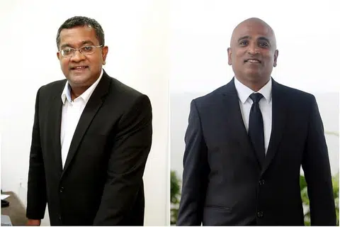 Encik Eugene Thuraisingam (kiri) dan Encik M. Ravi 