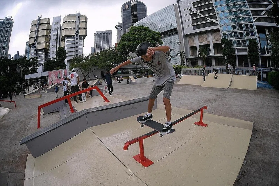 WAJAH BARU: Taman Luncur Somerset baru ini akan menjadi medan pertarungan bagi Kejohanan Papan Luncur 'Street' Asia pada 17 hingga 21 Mac ini. - Foto BH oleh MARK CHEONG