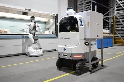 Sebuah kemudahan bagi penyelenggaraan, pembaikan dan baik pulih (MRO) kerangka pesawat baharu, $170 juta menggajikan lebih 500 pekerja, teknologi dron serta robot, ST Engineering di Singapura
