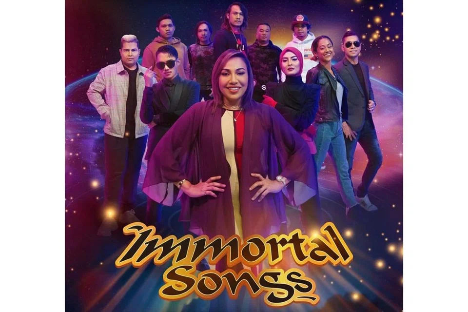 DIPADANKAN DARI RANCANGAN KOREA: 'Immortal Songs' yang dipadankan daripada program hiburan popular di Korea Selatan mencabar bakat muda Malaysia agar memberi kesegaran pada lagu legenda yang sentiasa dikenang hingga ke hari ini. - Foto TV3