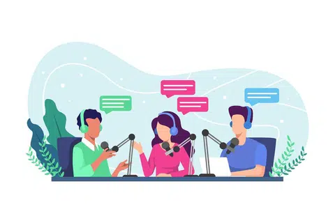Istilah padanan bagi ‘podcast’ dalam bahasa Melayu ialah audio siar yang merujuk kepada siri episod yang mengandungi fail audio digital atau video yang boleh dimuat turun ke dalam komputer atau telefon pintar.