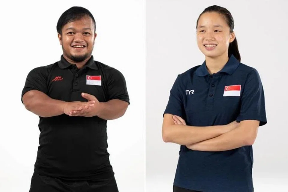 KEMBALI BERSAING: Atlet Paralimpik negara, Diroy Noordin (kiri) dan Sophie Soon adalah antara 37 atlet para yang akan mewakili Singapura di temasya Sukan Para Asean tahun ini. - Foto-foto MAJLIS SUKAN KURANG UPAYA SINGAPURA (SDSC).