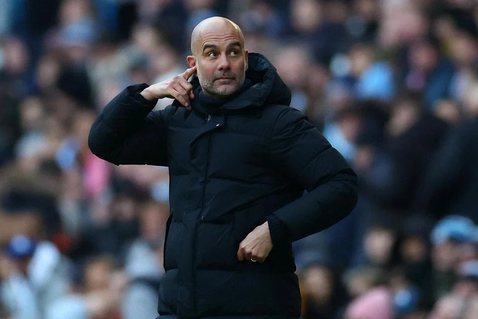 YAKIN: Pengurus Manchester City, Pep Guardiola, yakin beberapa pemainnya yang cedera akan dapat beraksi tidak lama lagi, termasuk mungkin diturunkan padang sekejap dalam perlawanan menentang Tottenham Hotspur.