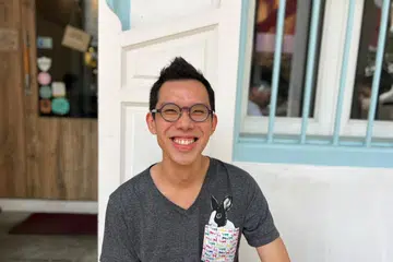 Encik Melvin Choo, 35 tahun, belajar bahasa Melayu sejak 2021.