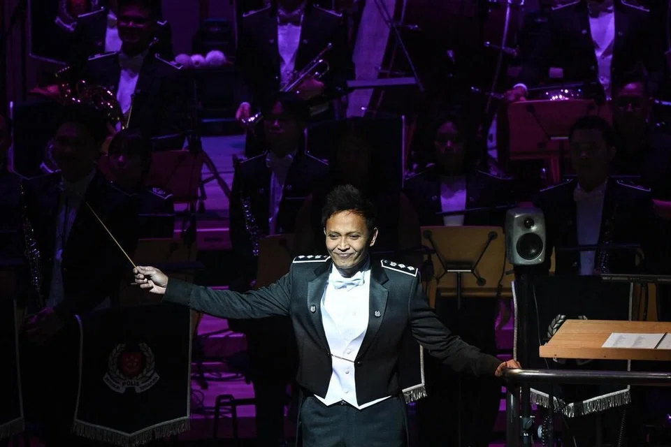 Singapore, Singapore Police Force, SPF, band, conductor, Esplanade