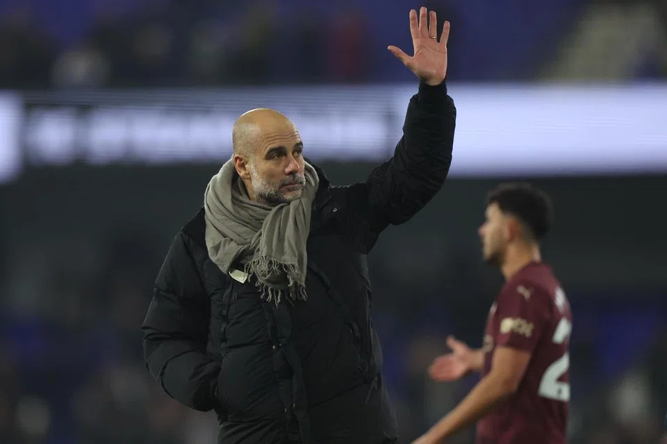 Pengurus Manchester City, Pep Guardiola, melambai ke arah penyokong pasukan. Beliau berkata pasukannya kini telah kembali ke tahap terbaik selepas membelasah Ipswich Town 6-0 pada 20 Januari.