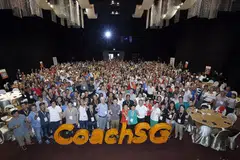 PROGRAM UNTUK JURULATIH: CoachSG, satu usaha bertujuan membantu jurulatih sukan setempat meningkatkan keupayaan mereka dan membantu dengan pembangunan profesional mereka, dilancarkan di Persidangan CoachSG yang diadakan buat kali pertama semalam.- Foto SPORT SINGAPORE