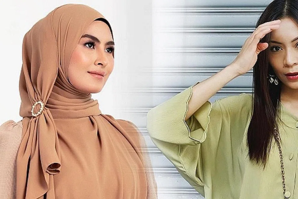 GANDINGAN 'PEDAS': Wany Hasrita (kiri) akan berduet dengan rapper Sophia Liana daripada kumpulan De Fam bagi lagu 'Pedas' tentang lelaki yang merendahkan keupayaan wanita. - Foto INSTAGRAM WANY HASRITA/SOPHIA LIANA