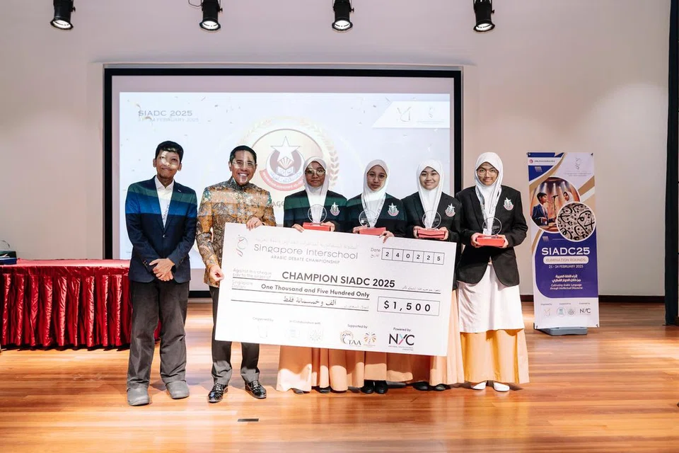 Madrasah Alsagoff Al-Arabiah dinobatkan sebagai juara bagi Kejohanan Debat Bahasa Arab Antara Sekolah Singapura 2025 (SIADC25) pada 24 Februari dan menerima wang tunai bernilai $1,500.