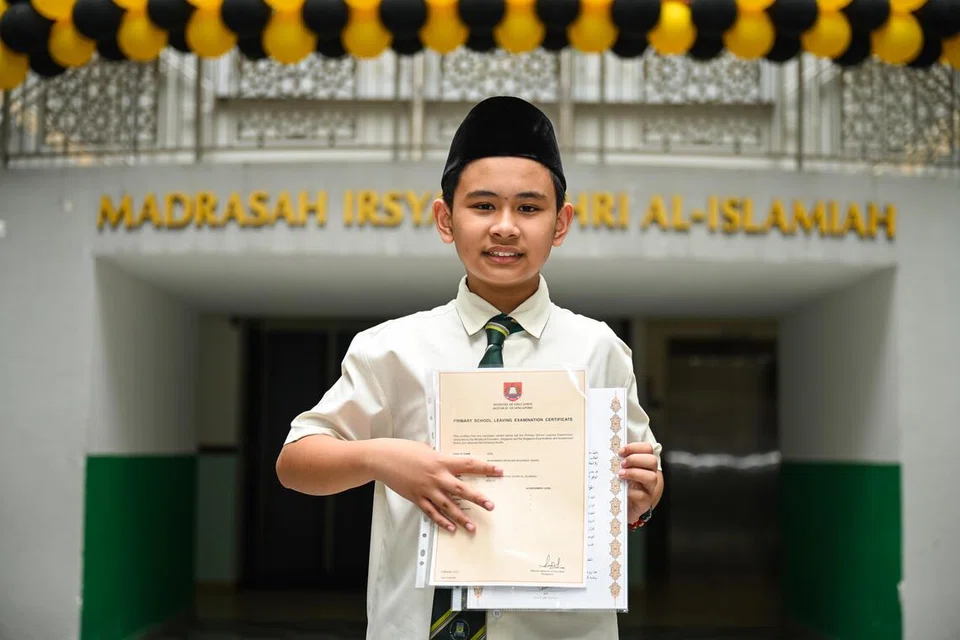 pelajar madrasah, lulus cemerlang, PSLE