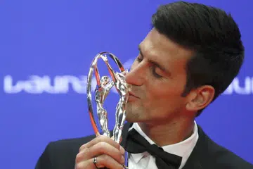 TERBAIK: Pemain tenis nombor satu dunia, Novak Djokovic, memenangi anugerah Olahragawan Terbaik Laureus buat kali ketiga. - Foto REUTERS