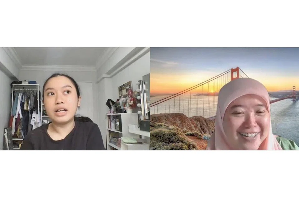 SEMBANG MASA DEPAN: Wartawan Haryani Ismail (kanan) mencungkil perkembangan terkini bakat remaja, Sarah Syazlina, yang tidak mampu duduk diam walaupun dalam keadaan pandemik Covid-19 demi cintanya pada bidang seni. - Foto TANGKAP LAYAR ZOOM 